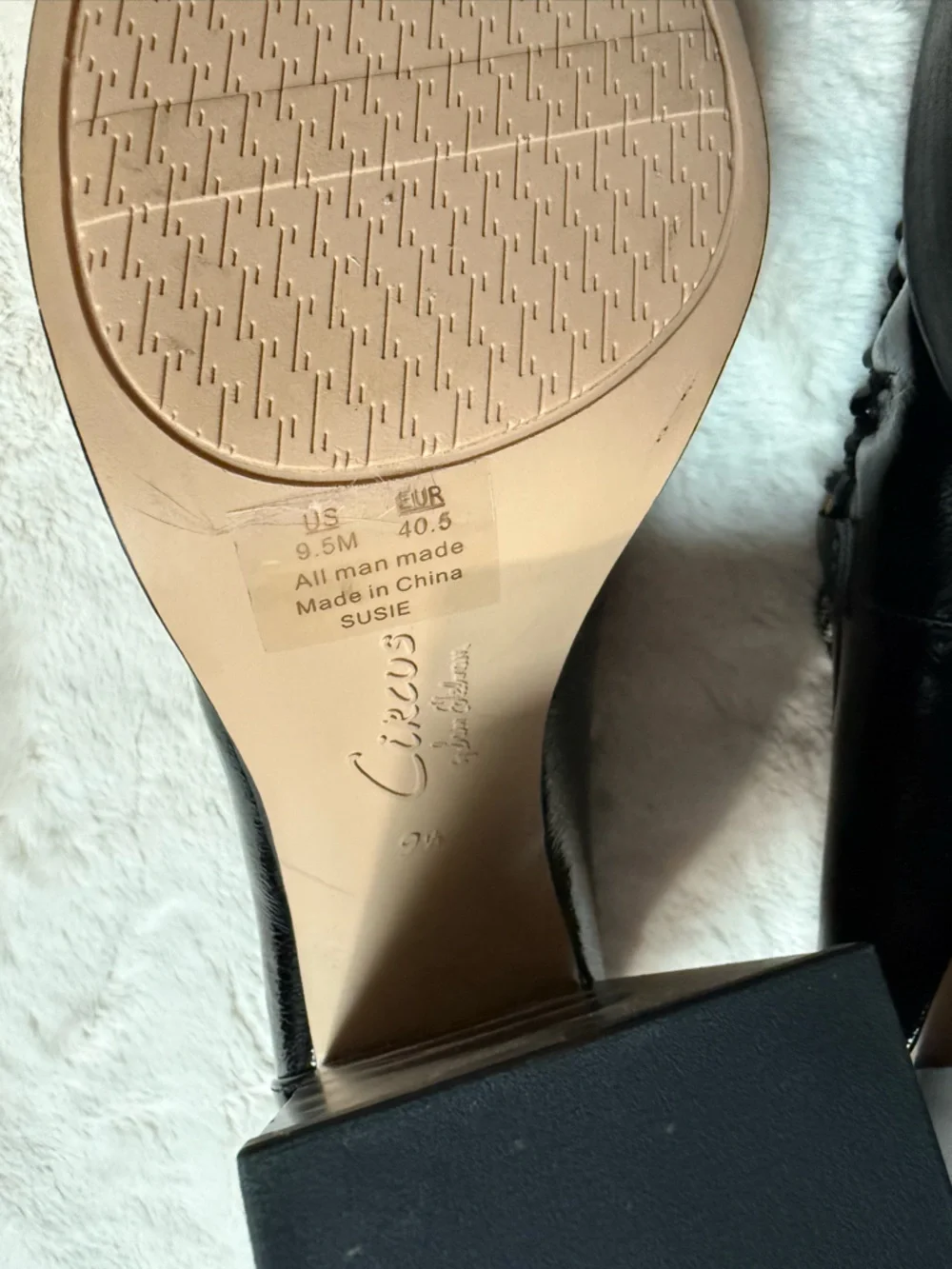 Circus by Sam Edelman Black chunky Loafers with Gold detail - never worn - Picture 4 of 4